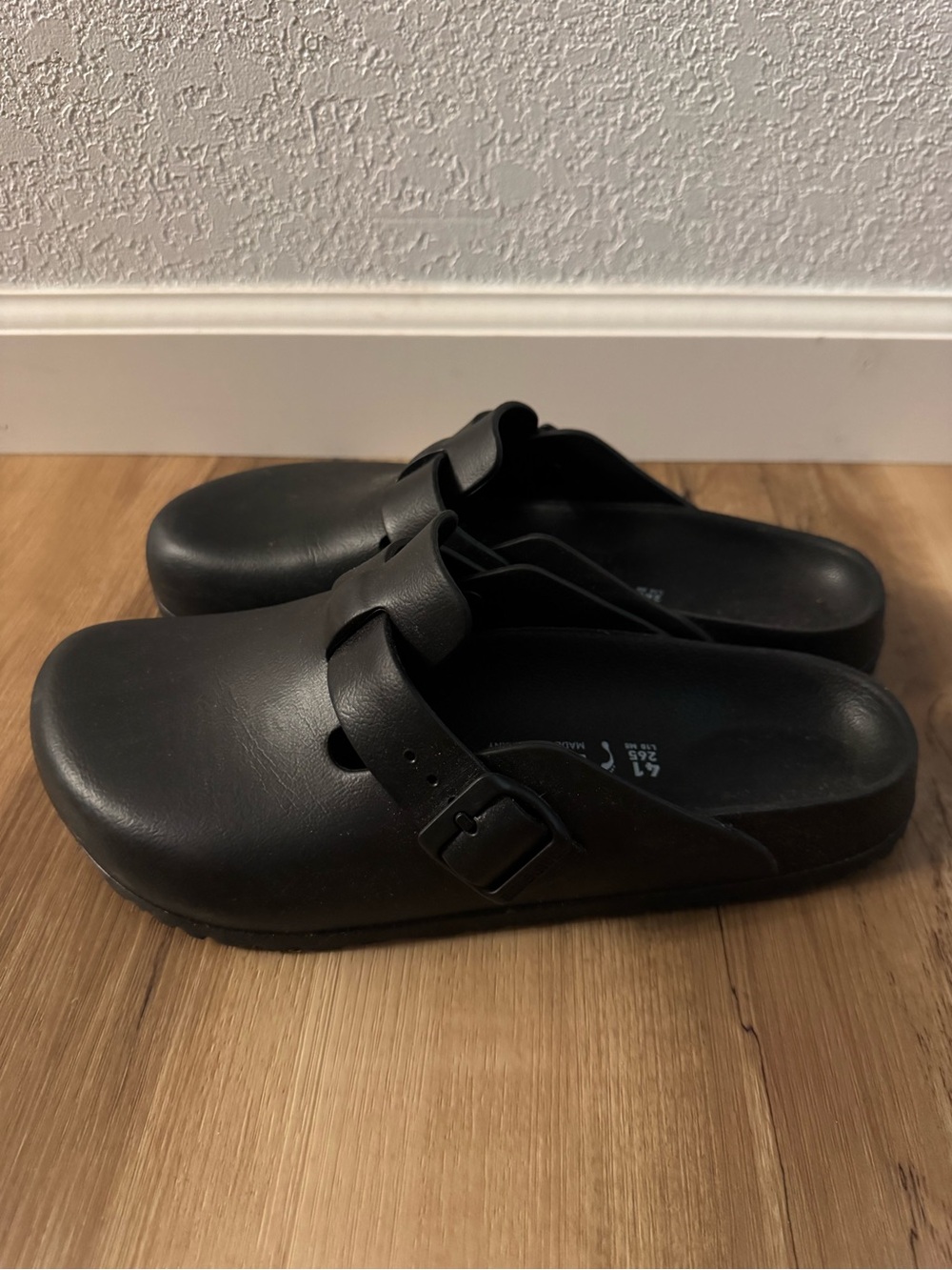 Birkenstock Black Slip-On Clog Sandal with Adjustable Buckle
